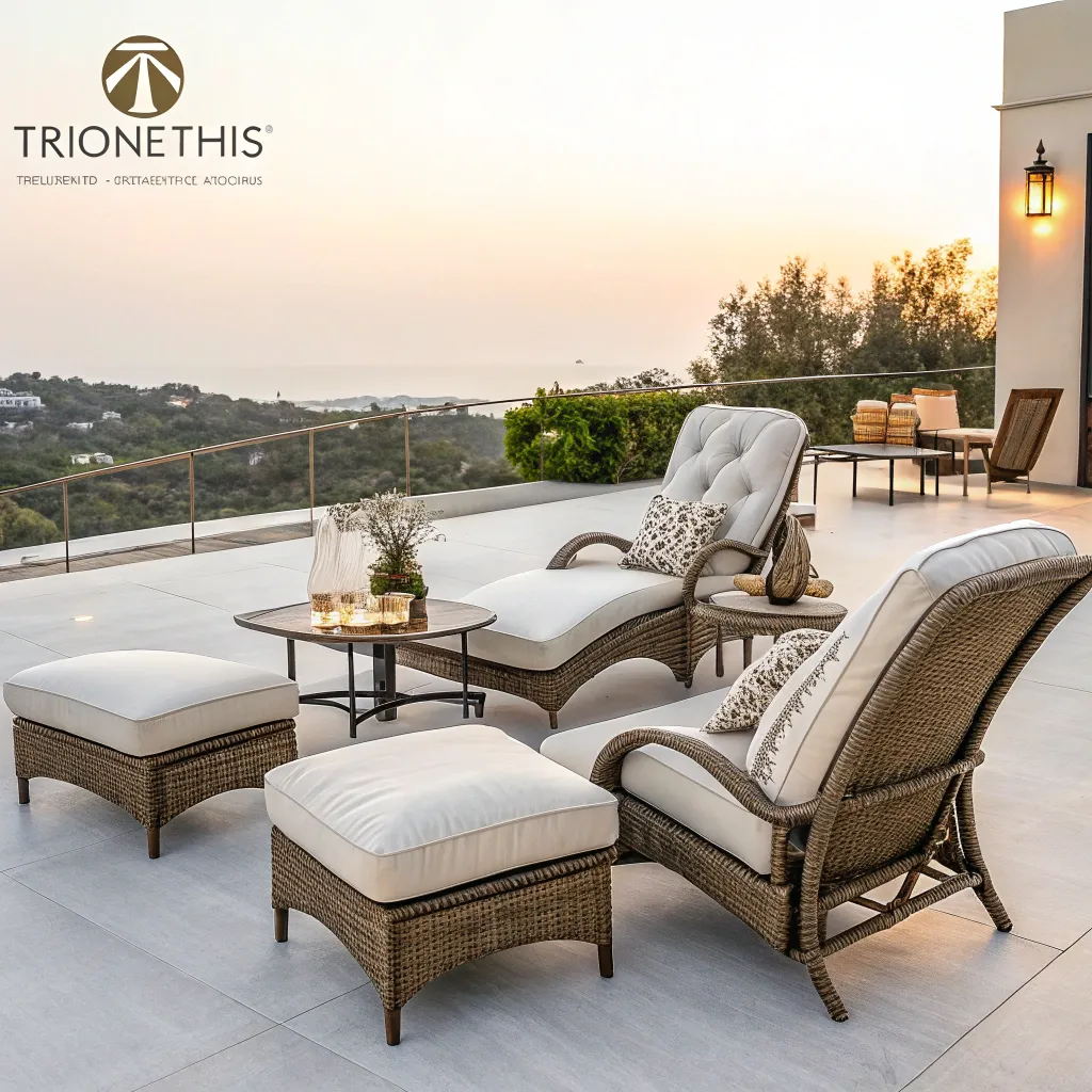 Elegant Patio Furniture at TRIONETHIS